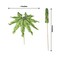 50 Green 6&#x22; Natural Bamboo SKEWERS Cocktail Picks Leaf Parasol